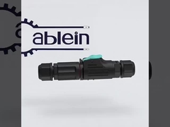 LP12 プラスチック多芯防水コネクタ工業用センサー IP68 オス/メス航空プラグ