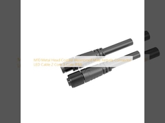 M10 メタルヘッドコーティング 防水 男性 女性コネクタ LEDケーブル 2コア 3コア IP68