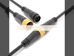 防水 IP68 電気 男性 女性 コンネクタ 成長ライトのための自己ロック注入