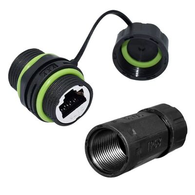 購入 M20 RJ45 防水コネクタ IP67 グレードと亜鉛合金構造で125Vネットワークアプリケーション オンライン製造