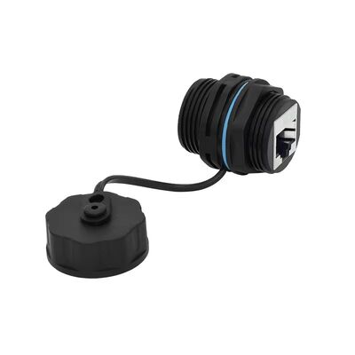 購入 M23 RJ45 防水コネクタ、IP67等級、125V動作電圧、パネルマウント用PA66ナイロン素材 オンライン製造