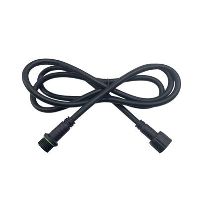 M18 防水オスコネクタ メスコネクタ、IP68防水定格、15A電流容量、屋外照明用PA66ナイロン素材