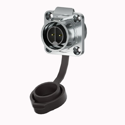 屋外LEDライト用、プッシュロックとPA66ナイロンを備えた3ピンIP68防水電源コネクタ